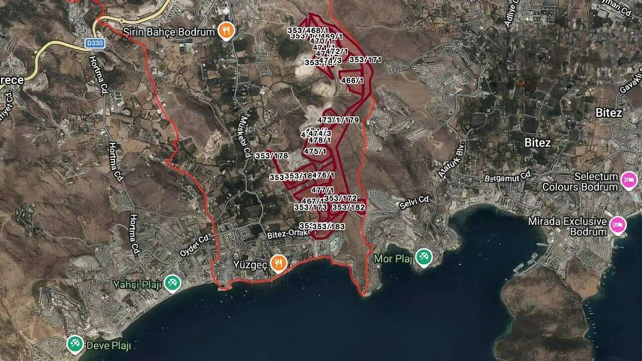 Danıştay İptal Etmişti, Bodrum Ortakent’te 650 Bin Metrekarelik Alan İçin Yeni İmar Planı 6